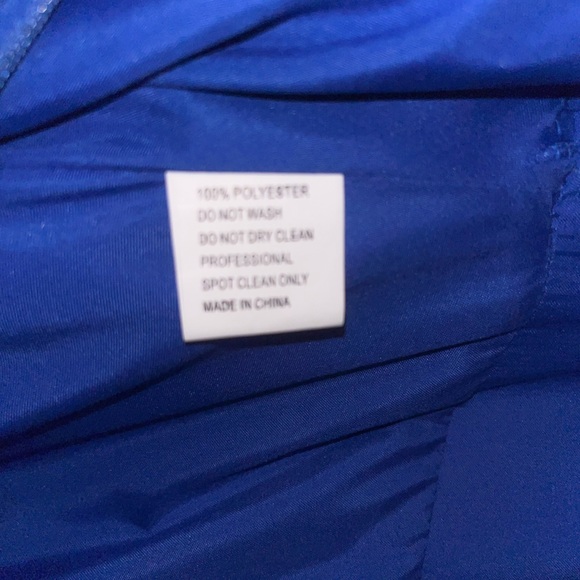 Mac Duggal Royal Blue Backless Dress - Picture 5 of 8